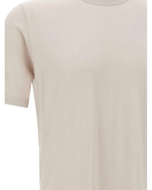 Kangra White Crew-Neck T-Shirt for men