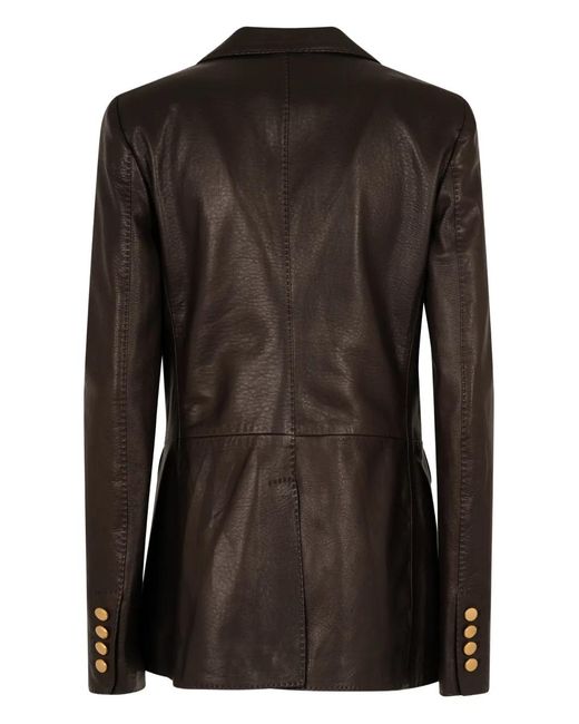 Tagliatore Black Sophie Leather Jacket