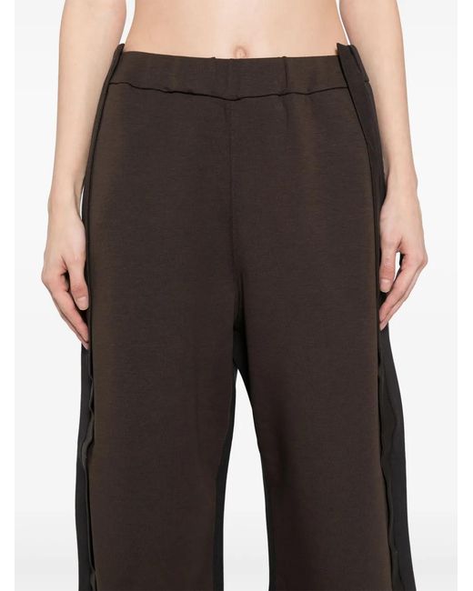 JNBY Gray Patchwork Straight Trousers
