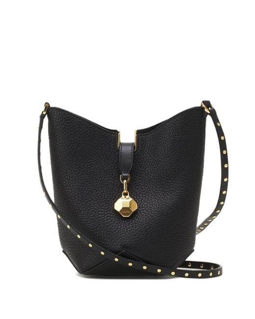 Bandolera con apliques Lanvin de color Black