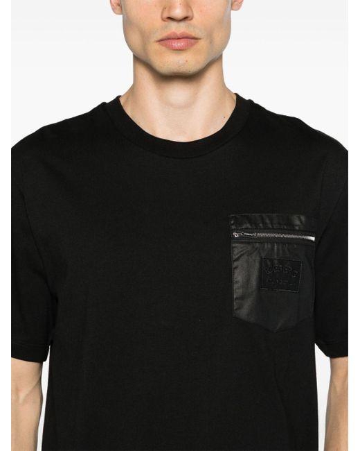 Iceberg T-Shirt mit Logo-Patch in Black für Herren