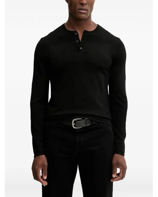 Jersey Con Botones ARMANI EXCHANGE de hombre de color Black