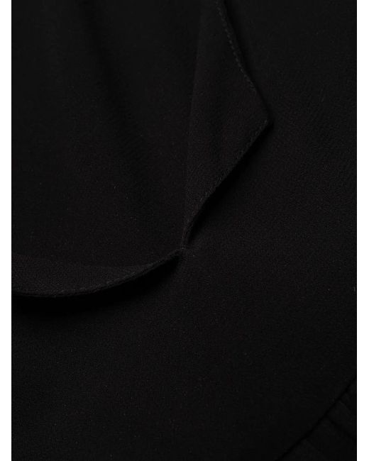 Philosophy Di Lorenzo Serafini Black Pleated Chiffon Minidress