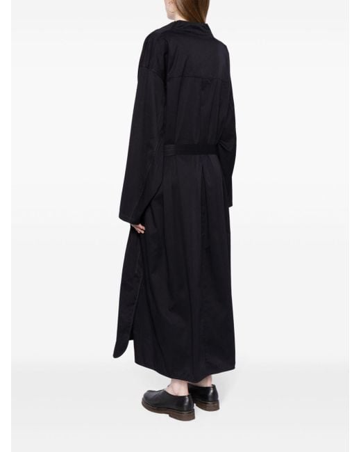 Lemaire Black Belted Cotton Shirtdress