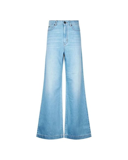 Weekend by Maxmara Blue Wide-Leg Jeans