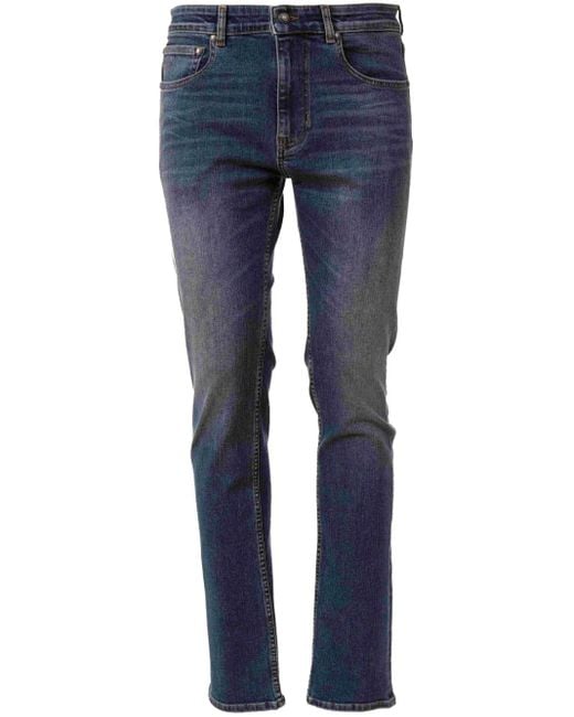 Just Cavalli Blue Logo-Appliqué Jeans for men