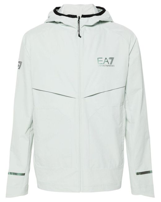 Chaqueta ligera con capucha EA7 de hombre de color Gray