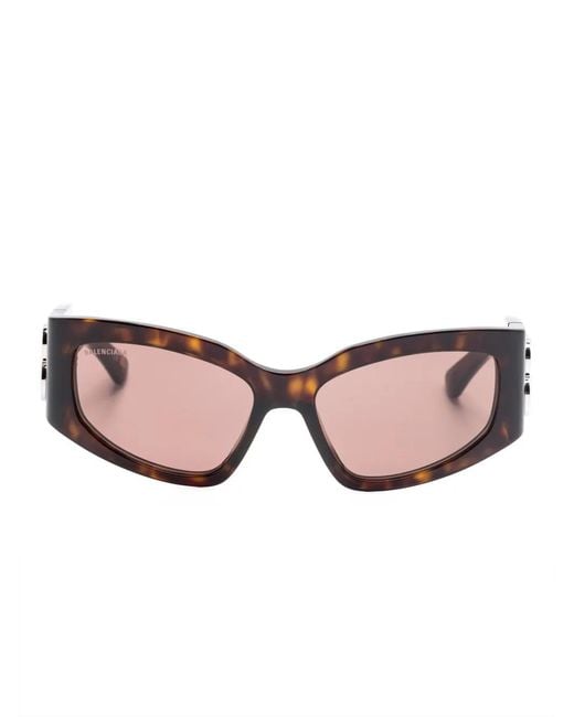 Balenciaga Pink Bossy Cat-Eye Frame Sunglasses