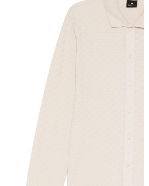 Paul Smith White Check-Pattern Shirt for men