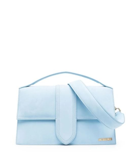 Jacquemus Blue Le Bambinou Suede Bag
