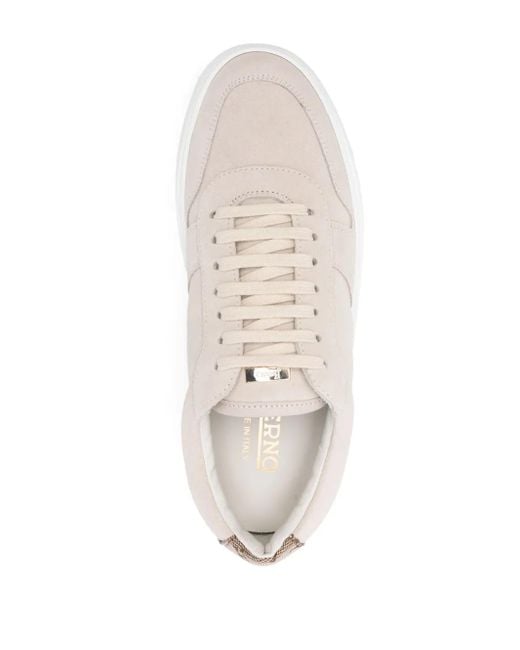 Herno White Suede Sneakers