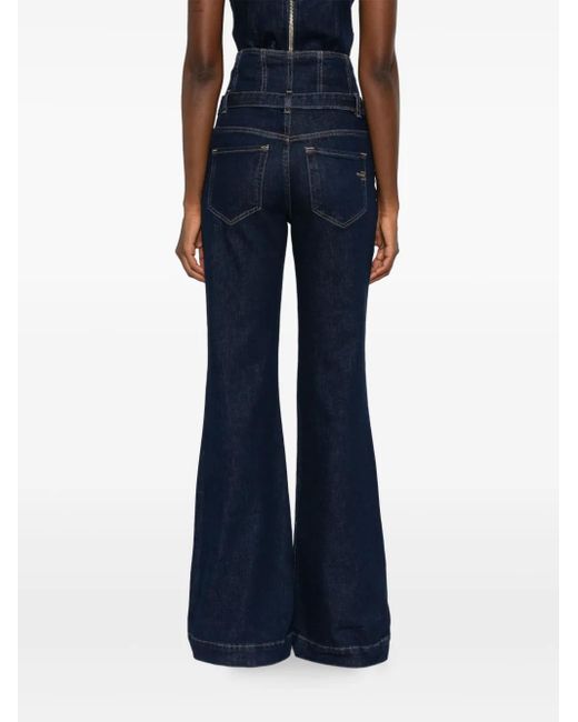 Pinko Blue High-Waist-Jeans mit Gürtel