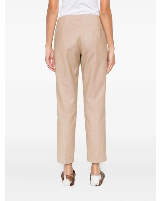 MARGON METAMORFOSI Natural Cropped Trousers