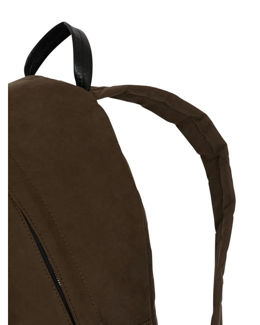 Balmain Brown Pulse Calfskin And Nylon Backpack for men
