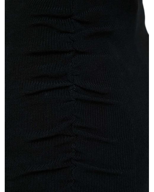 DKNY Black Ruched Tank Top