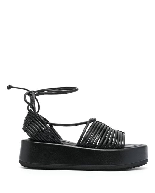 Paloma Barceló Danae 50mm Platform Sandals in Black | Lyst
