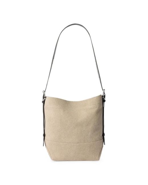 Lemaire White Small Belted Tote Bag