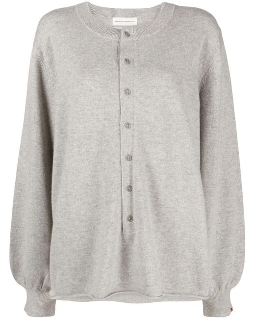 Extreme Cashmere Gray Bi Cashmere-Blend Sweater