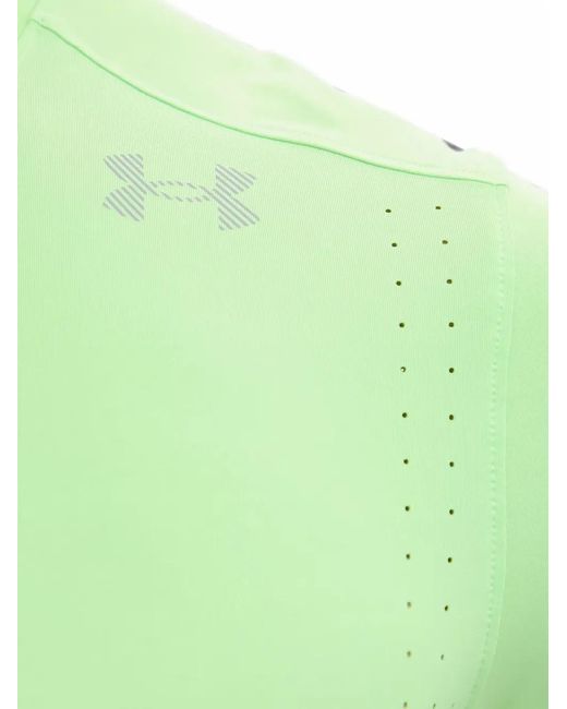 Under Armour Green Velociti Pro Perforated Logo-Print T-Shirt for men