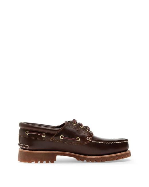 Timberland Brown Lug-Sole Boat Shoes for men