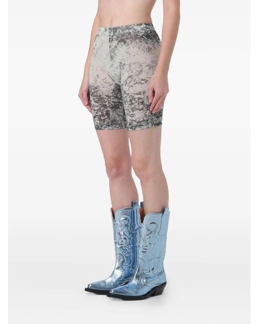 KNWLS Gray Print Shorts