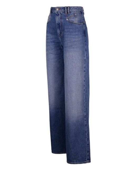 Isabel Marant Blue High-Waisted Jeans