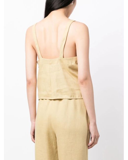 Nanushka Top Met Trekkoord in het Natural