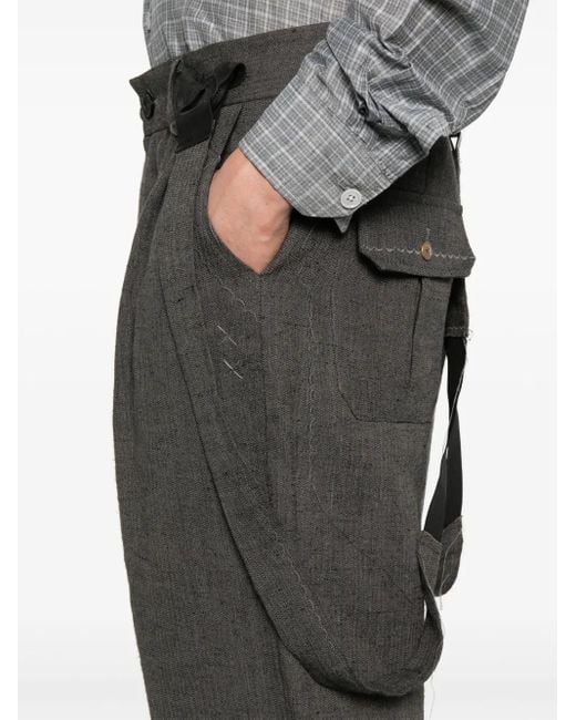 メンズ A Tentative Atelier コットンブレンド パンツ Gray