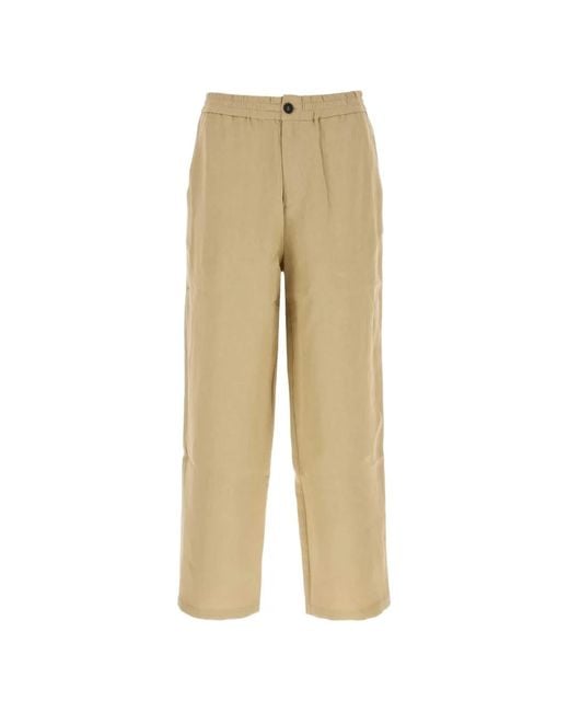 LeKasha Natural Elasticated-Waistband Trousers for men