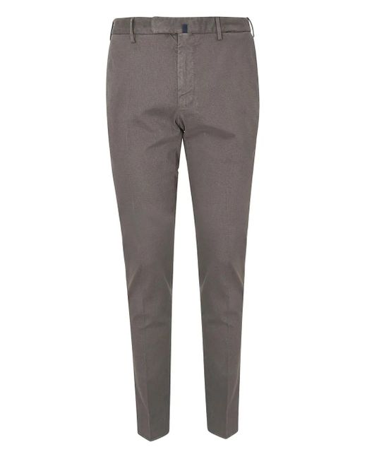 メンズ Incotex テクスチャード パンツ Gray