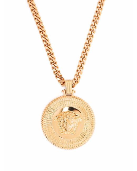 Collier Medusa Biggie Versace pour homme en coloris Metallic