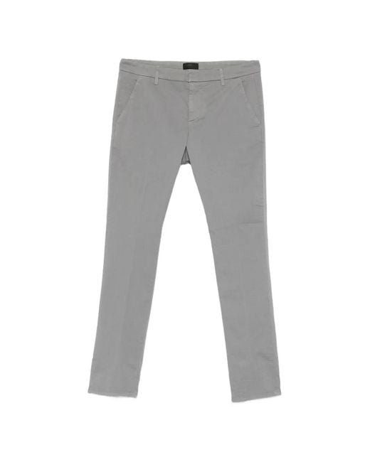 Dondup Gray Gaubert Slim Chino Jeans for men