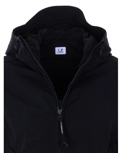 C P Company Blue Hood Pocket Cotton Jacket for men