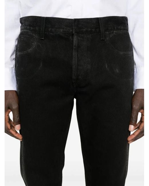 McQueen Blue Logo-Patch Jeans for men