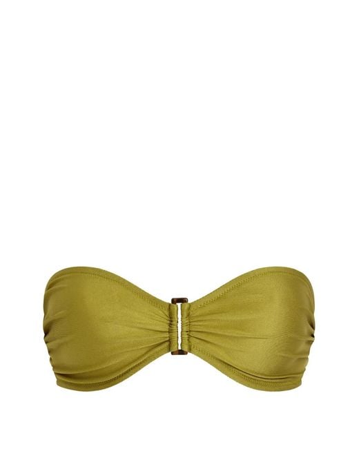 Vilebrequin Green Back-Clasp Ring Bikini Top