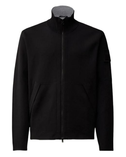メンズ C P Company Zip-up Cotton Sweatshirt Black