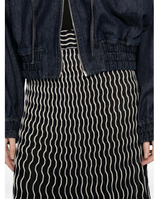 Jonathan Simkhai Black Patterned Skirt