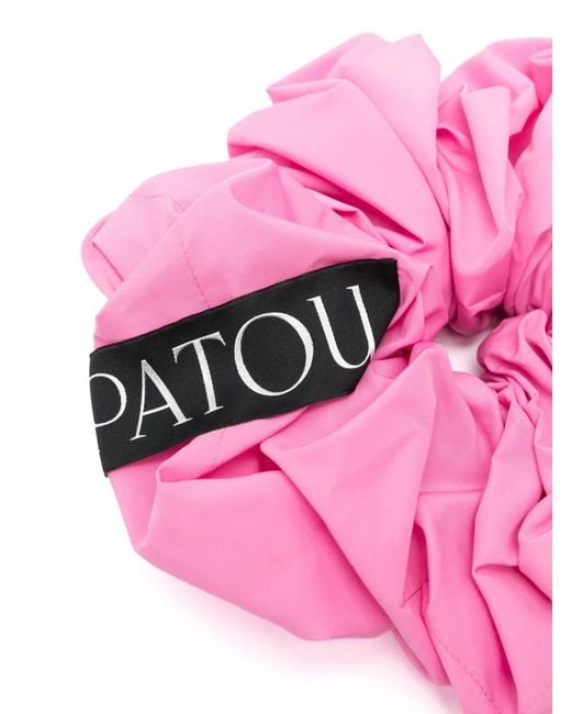 Patou Pink Large Faille Scrunchie