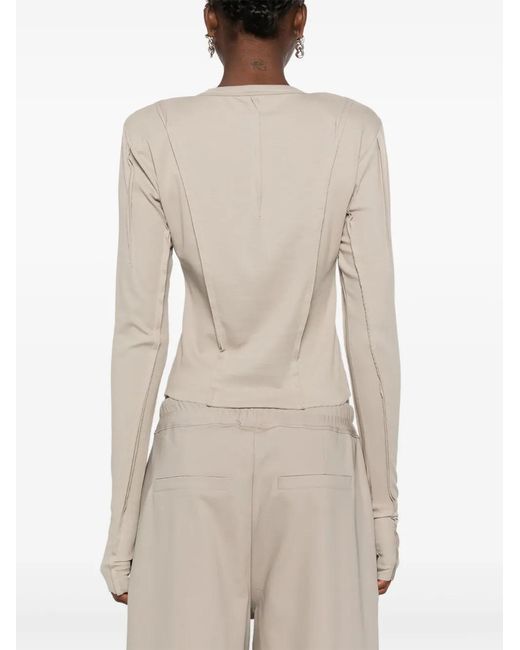 Thom Krom Natural Seam-Detailing T-Shirt