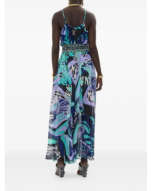 Camilla Blue Vividly Venice Wide-Leg Trousers