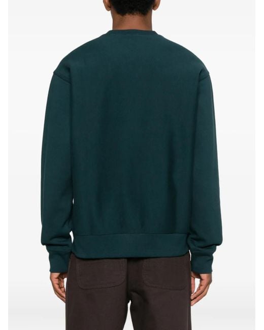 Felpa American Script di Carhartt in Green da Uomo