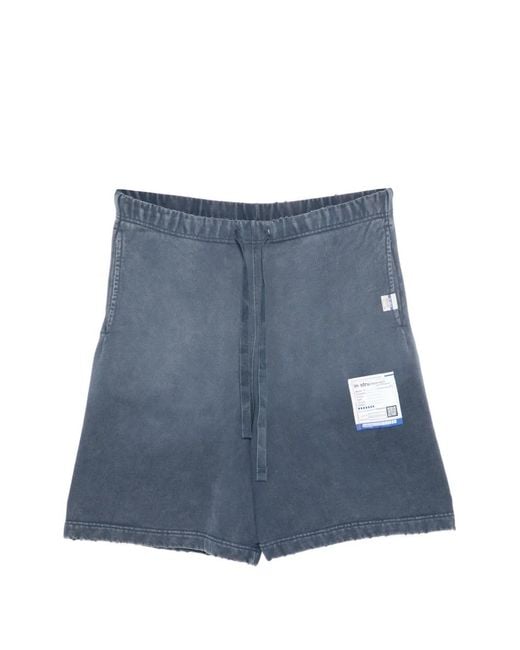 Maison Mihara Yasuhiro Blue Sun Faded Like Sweat Shorts for men
