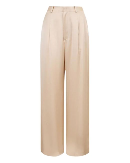 LAPOINTE Natural Plisseehose mit geradem Schnitt