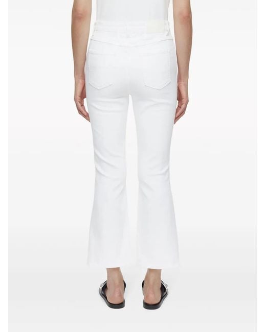 Closed White Hi-Sun High-Rise Flared Jeans
