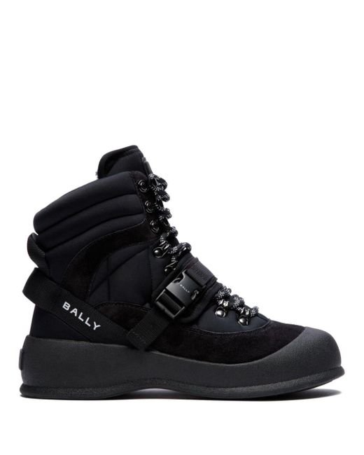 Bally Black Clyde Lace-up Snow Boots