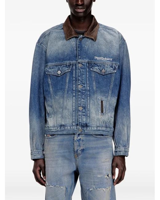 DIESEL Blue D-Denver-S1 Denim Jacket