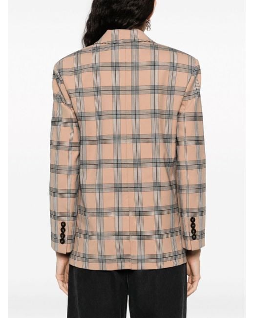 Zimmermann Natural Luminosity Checked Double-breasted Blazer