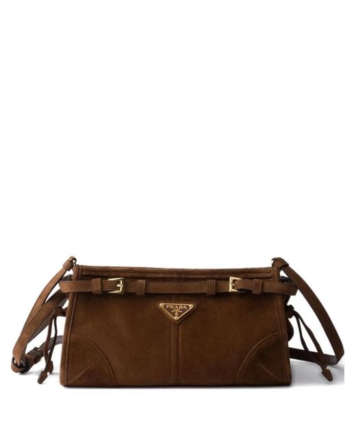 Prada Bonnie Schoudertas in het Brown