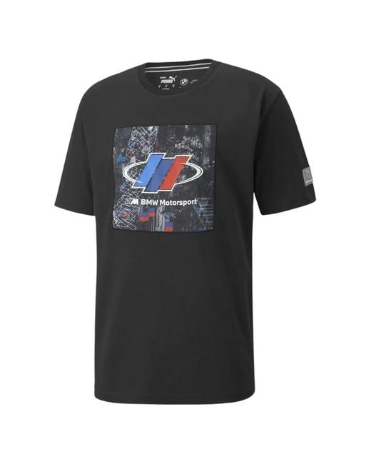 PUMA Black X Bmw Motorsport Street T-Shirt for men
