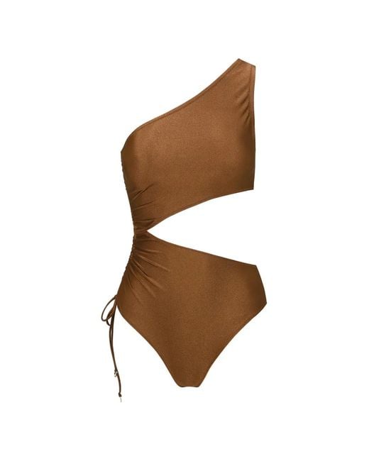 DAZE DAYZ White Maillot De Bain Brownie À Une Épaule